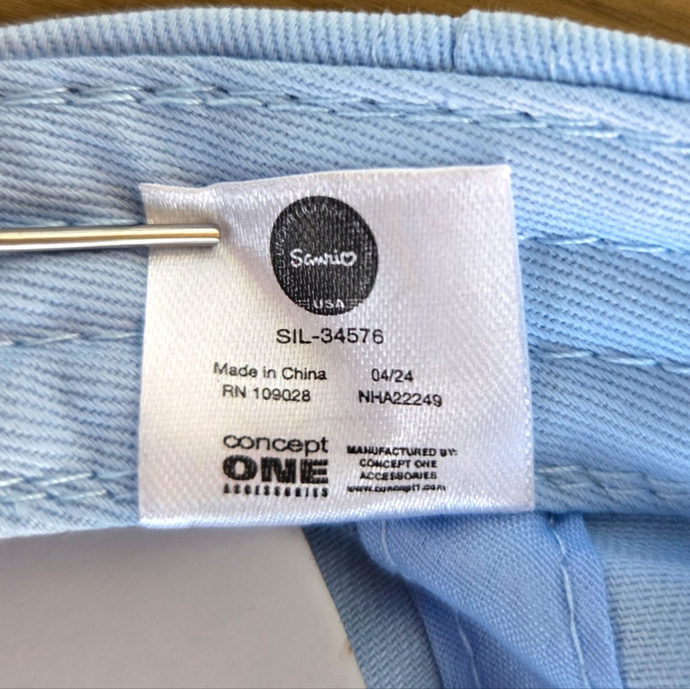 🆕Hello Kitty and Cinnamoroll Varsity Chenille C Initial Light Blue Baseball Cap - Picture 8 of 11